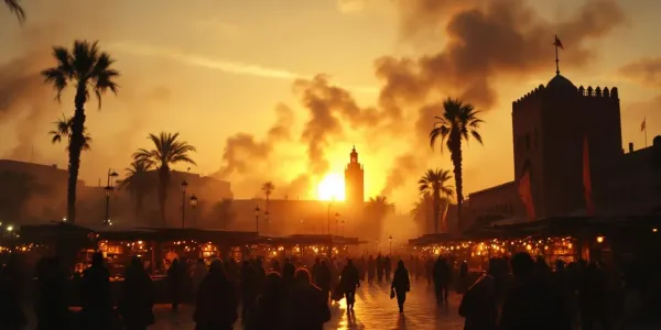 Filming in Casablanca