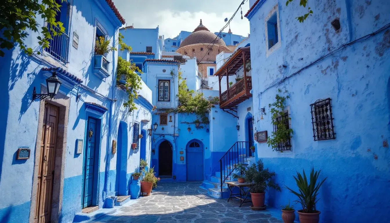 Filming in Tangier